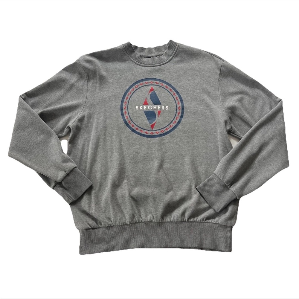 Skechers Logo Womens Crewneck Sweatshirt M Streetwear Athleisure Casual Lounge